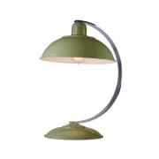 Franklin bordlampe i retro-stil, sivgrøn