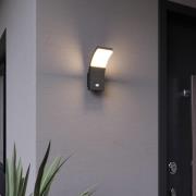 LED-udendørsvæglampen Timm med bevægelsessensor