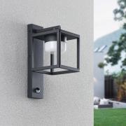 Lucande Timio udendørs væglampe, downlight, sensor