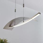 Lucande LED-hængelampe Marija, 90,5 cm, sølv, metal