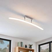 Lucande LED-loftlampe Lorian, 99 cm, krom, metal