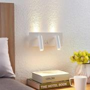 Lucande Magya LED-væglampe, hvid, 4 lyskilder