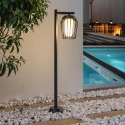 Lucande vejlampe Chandan, 100 cm, sort, aluminium