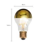 E27 3,5W LED spejllampe A60, 2700K guld