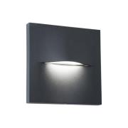 LED udendørs væglampe Vita, mørkegrå, 14 x 14 cm