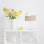 Bordlampe Susan, hvid/beige/guld