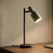 Lindby bordlampe Ovelia, grøn/sort, metal, E27