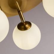 Crosby loftslampe, guld/hvid