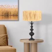 Lyons 3750ZW bordlampe, naturligt fletværk