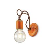 C665 væglampe i vintage-stil, orange