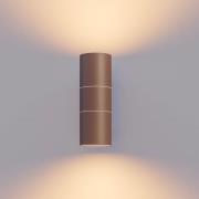 Calex udendørs væglampe GU10 stål op/ned 17 cm, rustbrun