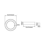 BRUMBERG Biro Circle Ring Ceiling 25 W Ø 60 cm on/off hvid 840