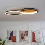 Kiru LED-loftslampe, fyrretræ, længde 63,2 cm, træ