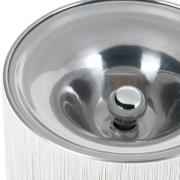 GUBI bordlampe model 597, aluminium, creme, højde 29 cm