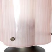 GUBI Seine bordlampe, antik messing, koralrosa glas