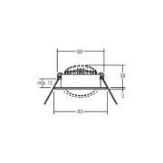 BRUMBERG LED indbygningsspot BB09, DALI, tilslutningsboks, hvid