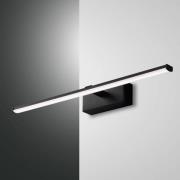 Nala LED-væglampe, sort, bredde 50 cm