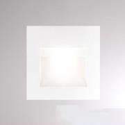 Pan LED-vægindbygningslampe, hvid