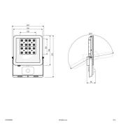 EVN Panthera udendørs spot sensor IP44 30W 4.000K