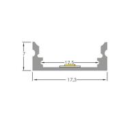 BRUMBERG overflademonteret aluminiumsprofilsæt til LED-strips