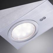 LED underskabslampe Theo, firkantet, sæt med 3 stk
