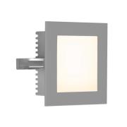 EVN P2180 LED-vægindbygningslampe, 3.000 K, sølv