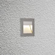 EVN P2140 LED-vægindbygningslampe, 3.000 K, alu