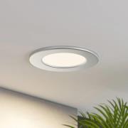 Prios LED-indbygningslampe Cadance, sølv, 11,5 cm, 3 enheder, dæmpbar
