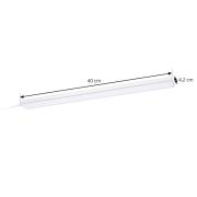 Prios Ashtonis LED-underskabsbelysning, kantet, 40 cm