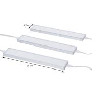 Prios Ashtonis LED-underskabsbelysning 3 stk 20 cm