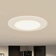 Prios LED-indbygningslampe Rida, sæt med 3, hvid, 12 cm, CCT, IP44