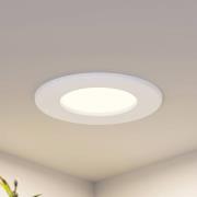 Prios LED-indbygningslampe Cadance, hvid, 11,5 cm, 10 stk, dæmpbar