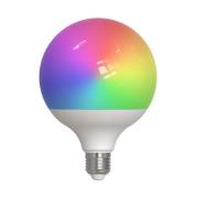 Prios Smart LED, E27, G125, 9W, RGB, Tuya, WLAN, mat, CCT