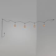 Bover Nans S/16/4L udendørs hængelampe, LED, brun