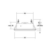 BRUMBERG Cover-Up-R modul IP44 rund, hvid