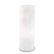 Edo bordlampe i hvid glas, højde 35 cm