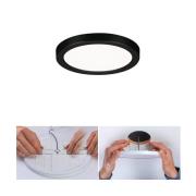 Paulmann Areo LED-panel rund sort 4000K Ø11,8cm