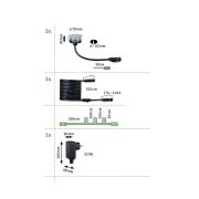 Paulmann Plug & Shine LED indbygningslampe 2W sæt med 3 stk