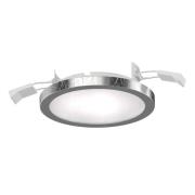 Lightme Aqua Pur LED-indbygningsspot Ø11,2 cm sølv