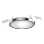 Lightme Aqua Pur LED-indbygningsspot Ø11,2 cm krom