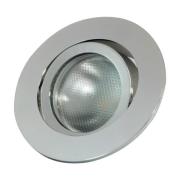 LED-indbygningsring Decoclic GU10/GU5.3, rund, sølv