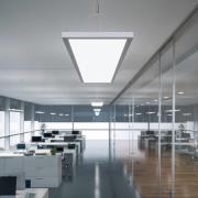 IDOO LED-hængelampe til kontor 49 W, sølv