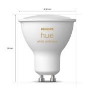 Philips Hue White Ambiance GU10 5W reflektor 3x