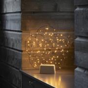 5 små ringe LED-dekorationslampe, med træfod