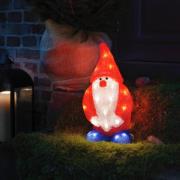 Julemand LED-dekorationsfigur rød IP44 højde 36 cm