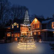 Twinkly Light Tree til udendørs brug, RGBW, højde 600 cm