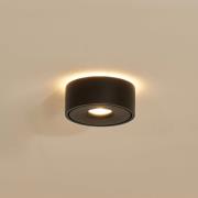 Arcchio Rotari LED-loftslampe, op & ned, sort