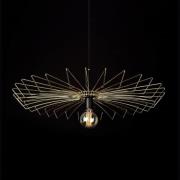 Pendellampe Umbrella i flad form, guld