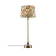 PR Home bordlampe Liam, messing, skærm Sofia Theo beige