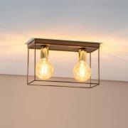 Loftlampe Anna med metalramme, 2 lyskilder